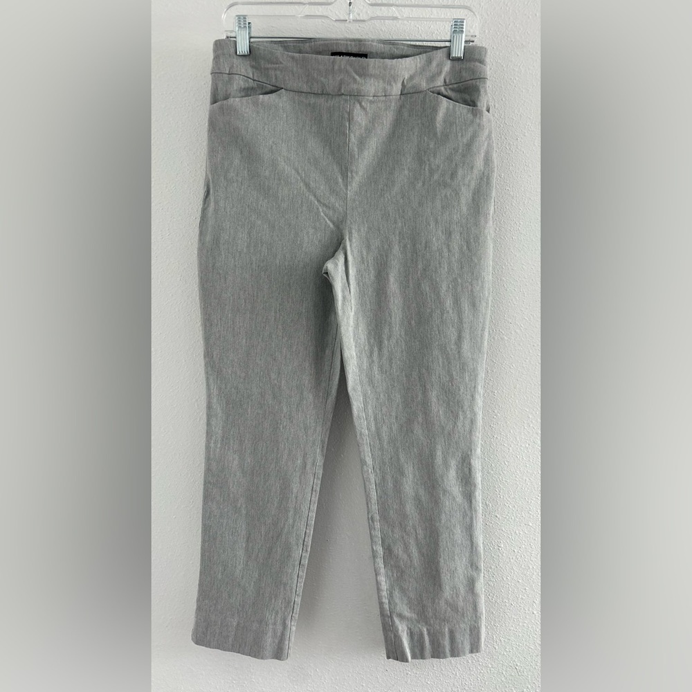 Hilary Radley Light Gray Jersey Pants Size Medium